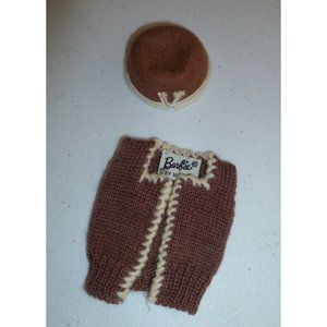 Barbie #937 Sorority Meeting Sweater Vest and Hat